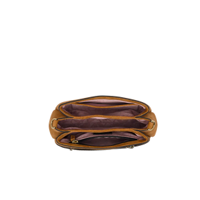 Taschenkoerper Mini Triple - cognac