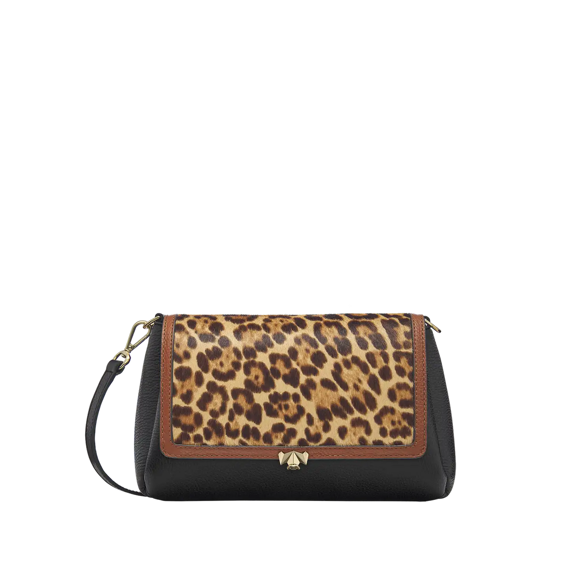 Wechselklappe - Soft Leopard - cognac