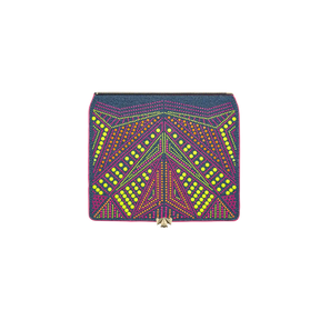 Wechselklappe - Neon Pop - denim-bunt