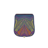Wechselklappe - Neon Crush - demin-bunt