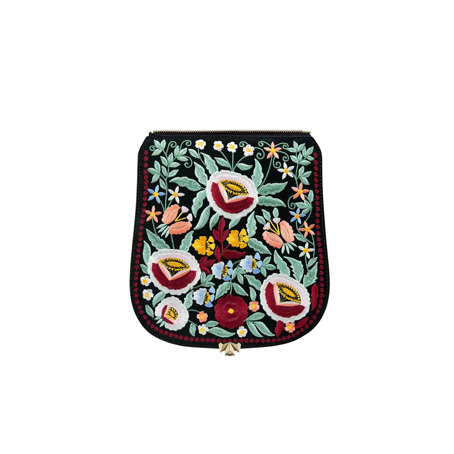 Wechselklappe - So Romantic - Blumen schwarz