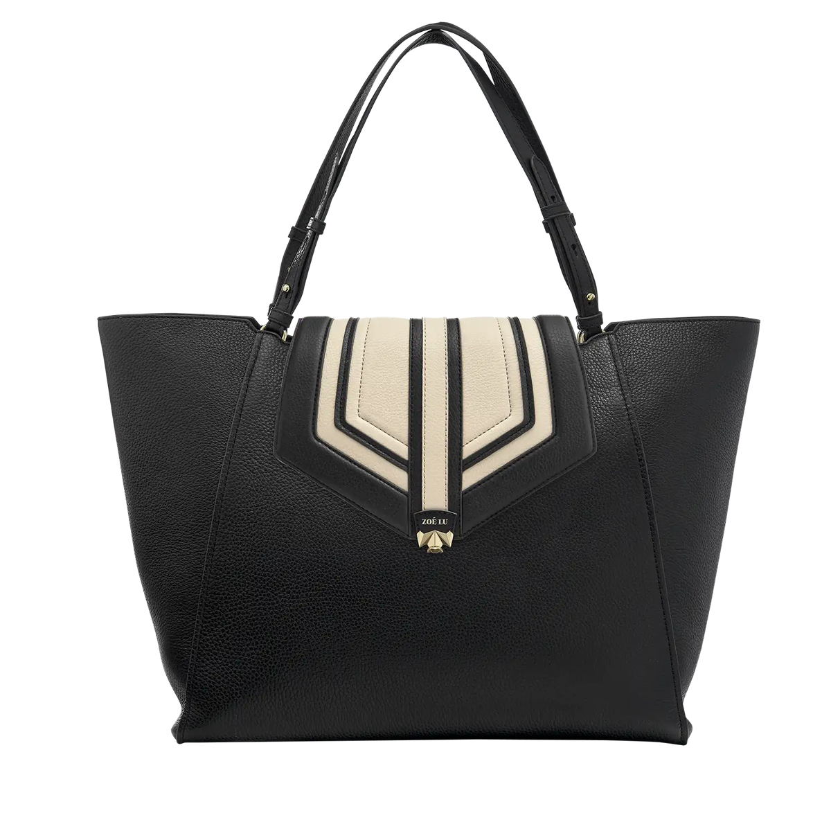 Wechselklappe - Contrast Couture - schwarz-weiß