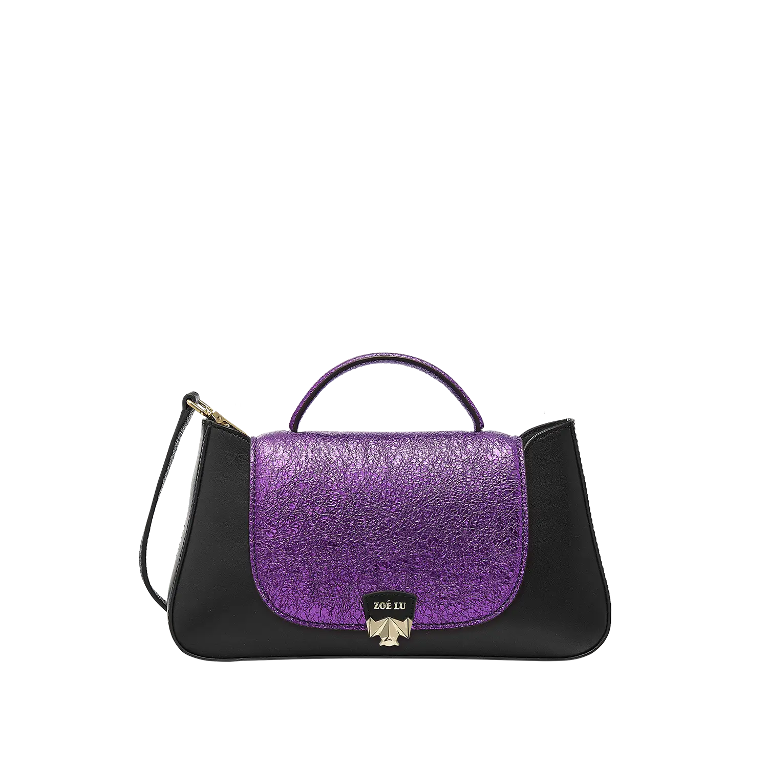 Wechselklappe - Mini Berry Glam - lila-metallic