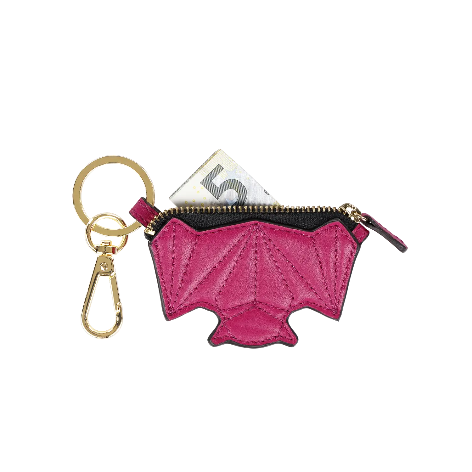 Schluesselanhaenger - Zip it Bat - pink