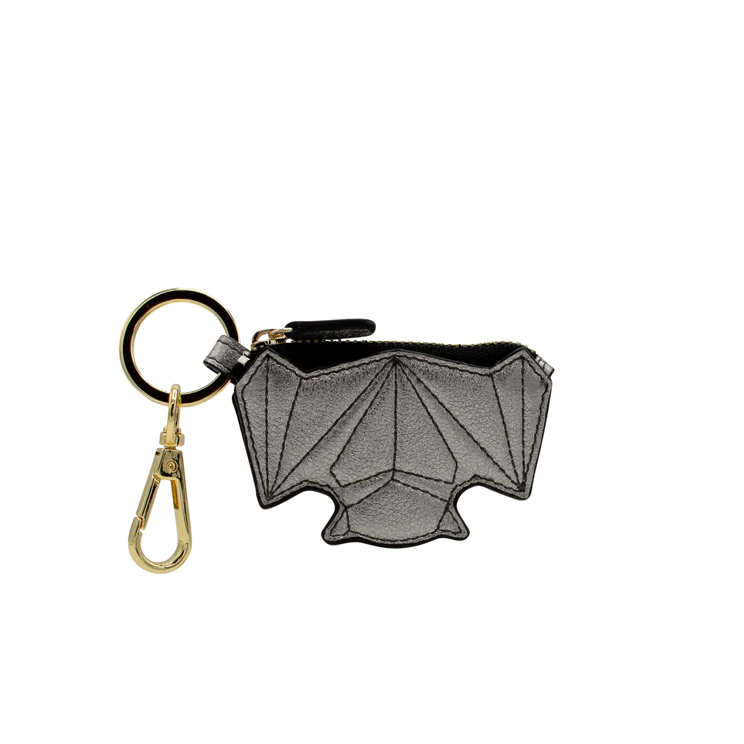 Schluesselanhaenger - Zip it Bat - silber